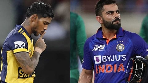 Pathum Nissanka and Virat Kohli