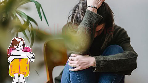 Woman in depression 