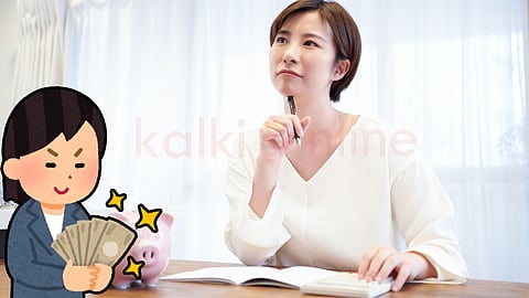 A woman think something