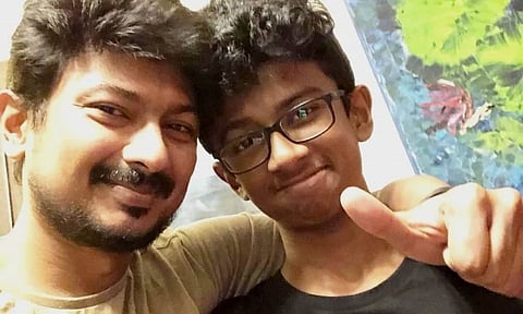 Udhayanidi with son inbanidhi 