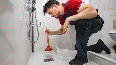 bathroom drain