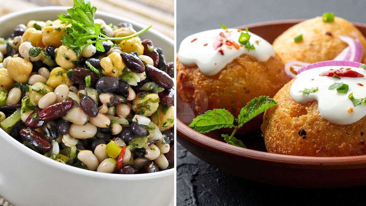 பீ நட் சாலட் மற்றும் காளான் வடை ரெசிபிகள்!