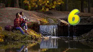 a couple enjoy the nature 
