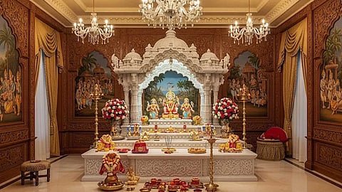 puja room with positive energy