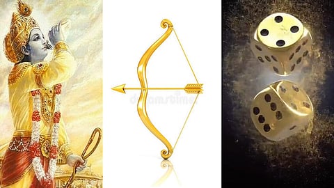 Sangu, Bow and arrow, Dice 