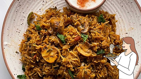 Mysore Mushroom Biryani
