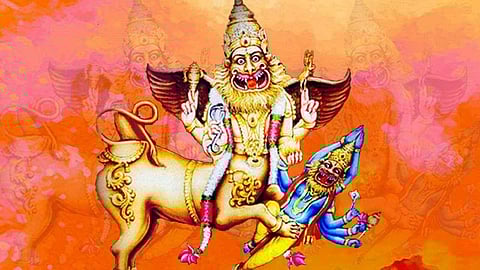 Worship Lord Sarabeswarar, who removes fear