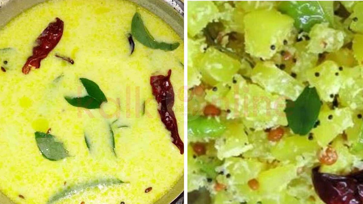 கார பூந்தியுடன் சுவையான பப்பாளிக்காய் மோர் குழம்பு – பொடிமாஸ்!