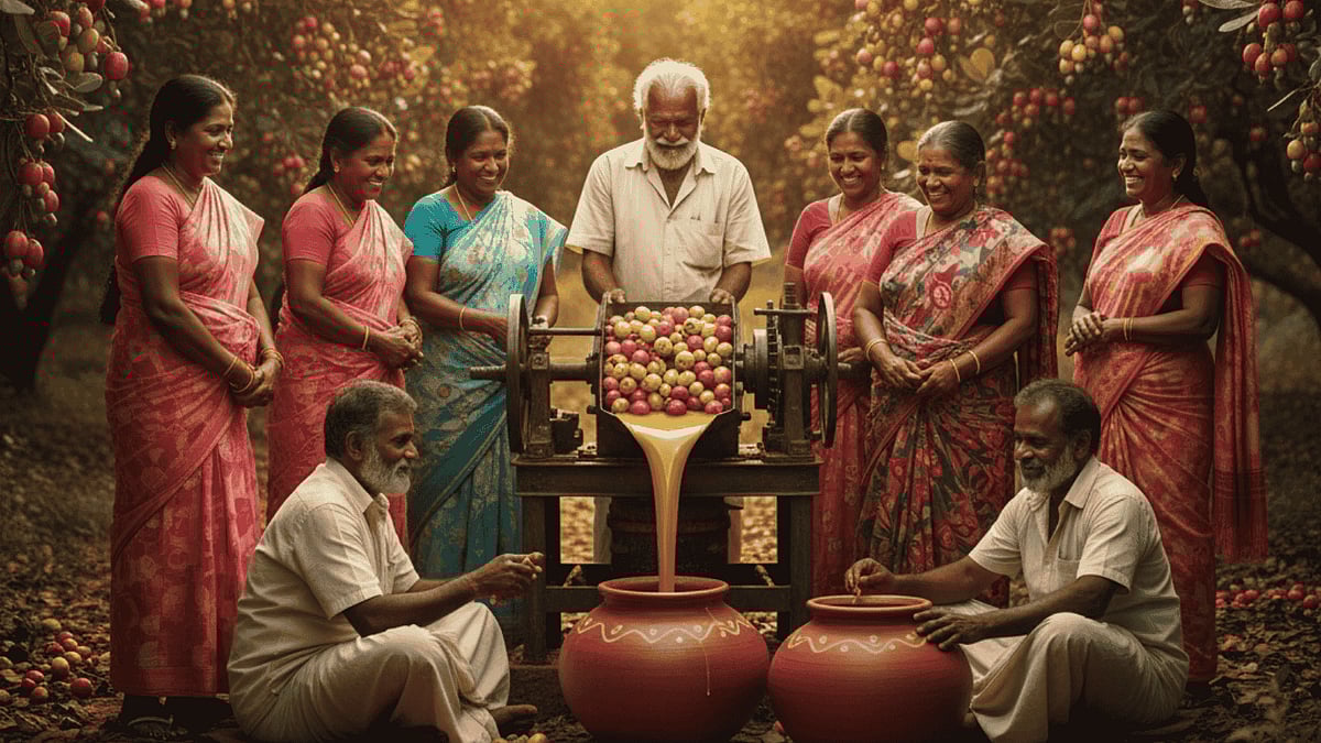 காசு மேல காசு வந்து... வேஸ்ட்டான முந்திரிப் பழம் மூலம் கொட்டும் பணம்..! டாப் கிளாஸ் வெல்லமாக மாறிய சூப்பர் வித்தை!  