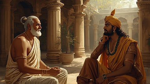 vasishta and vishwamitra conversation
