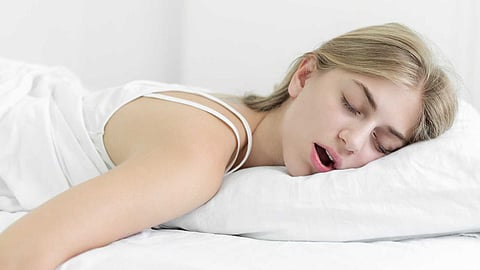 The reason why some people have their mouths open while sleeping