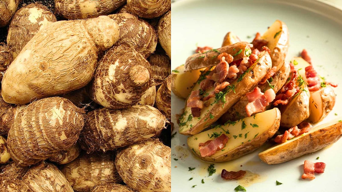 மொறுமொறு சேப்பங்கிழங்கு வறுவல் மற்றும் குழம்பு வகைகள்!