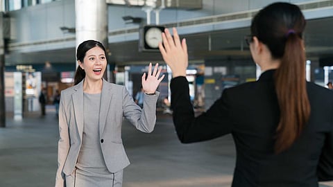 The single word 'hello' triggers the happiness hormone