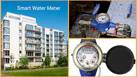 Smart Water Meter fixed on Apartments
