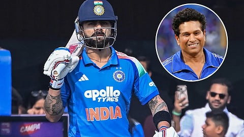 Virat Kohli and Sachin Tendulkar