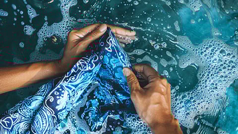 Magic to make a silk saree shiny at home