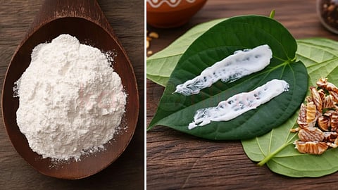 Lime and betel leaves