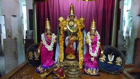 Lord Perumal in the form of a lamp