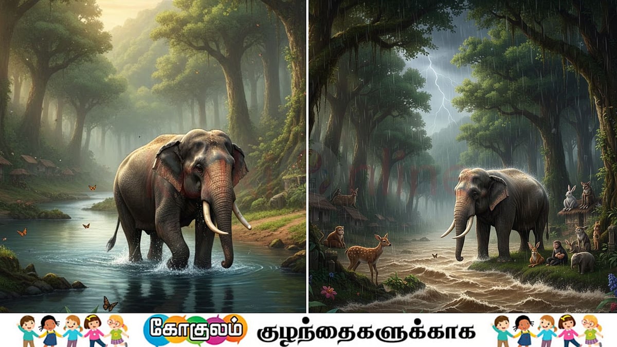 சிறுவர் சிறுகதை: பெரிய யானையும் குட்டி காட்டு பூனையும்!