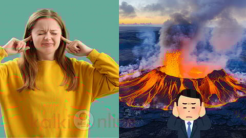 noise pollution and volcano eruption