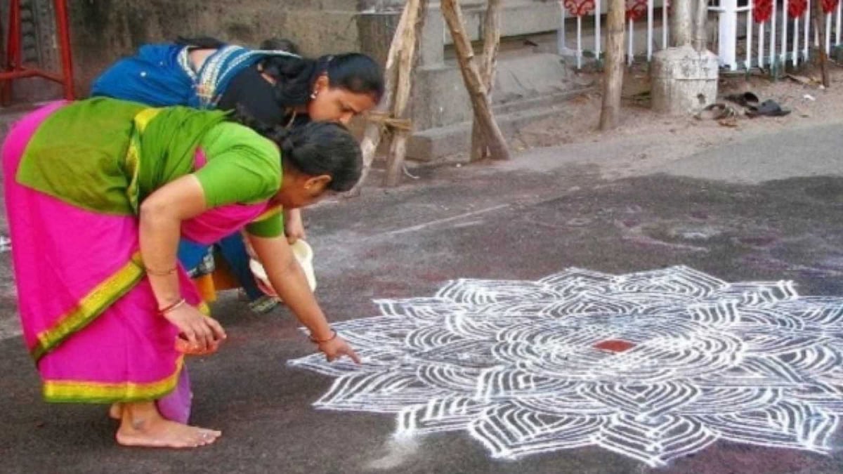 பெண்களின் ஆரோக்கிய வாழ்வுக்கு அடித்தளமிடும் மார்கழி கோலத்தின் ரகசியம்!