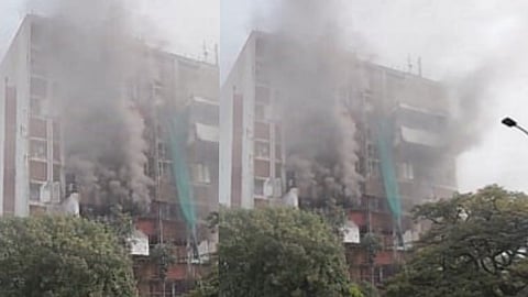 BSNL Building Fire Accident 