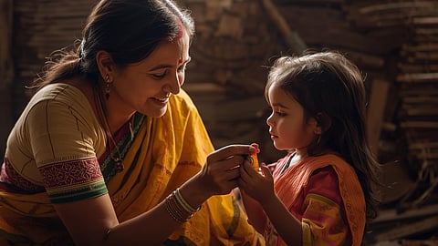 mother-feed-medicine-for-children