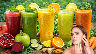 Winter skin care juices