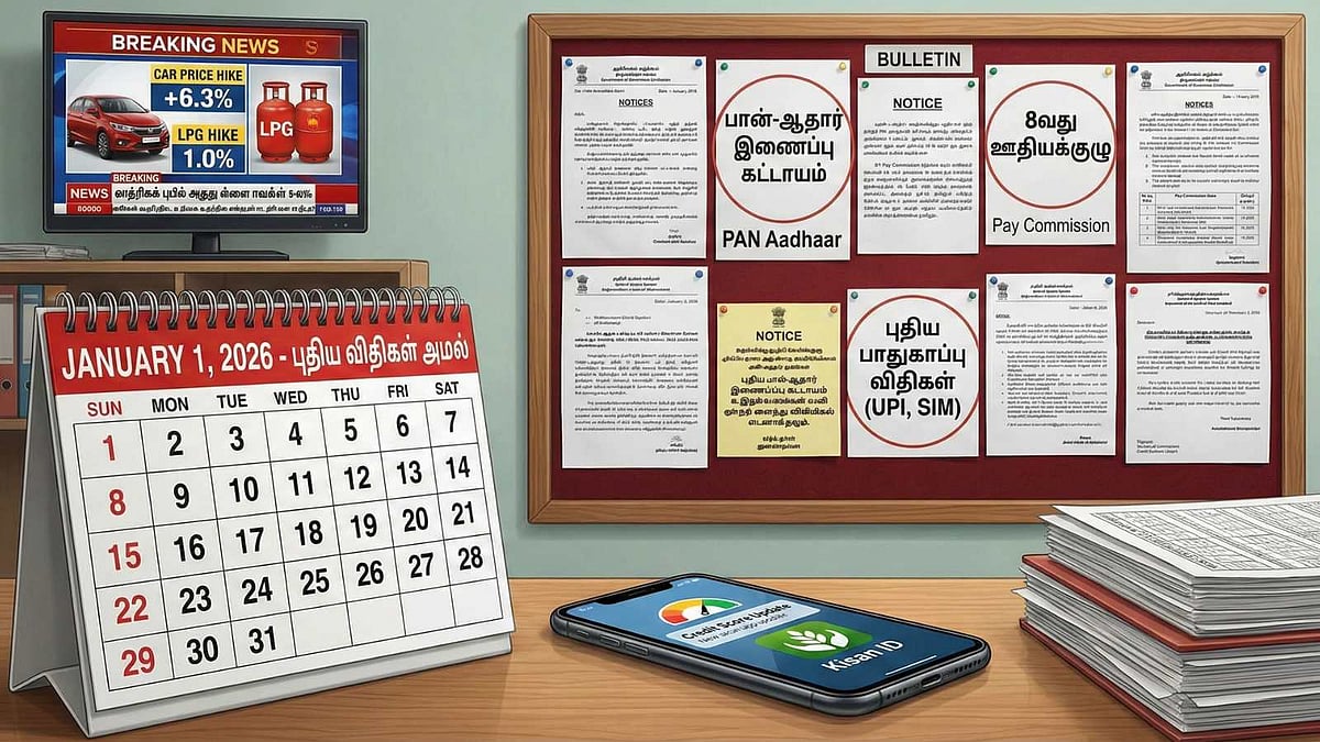 ஜனவரி 1, 2026 - அமலுக்கு வரும் புதிய நிதி மற்றும் பாதுகாப்பு சட்டங்கள்!