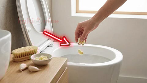 Garlic In toilet