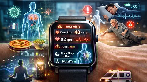 AI Smart watwch health risk predict
