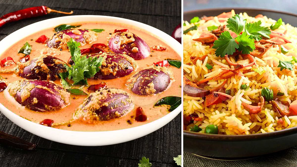 கத்தரிக்காய் சீக்ரெட்: மசாலா குழம்பும் மணக்கும் பிரியாணியும்!