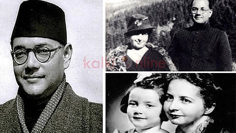 Subhash chandra bose and Emilie schenkl