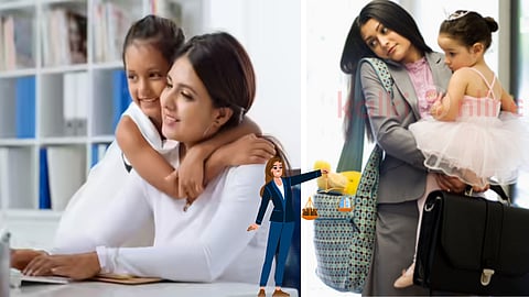 Working woman with Child