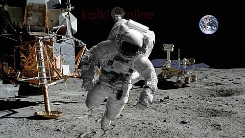 Astronaut in Moon