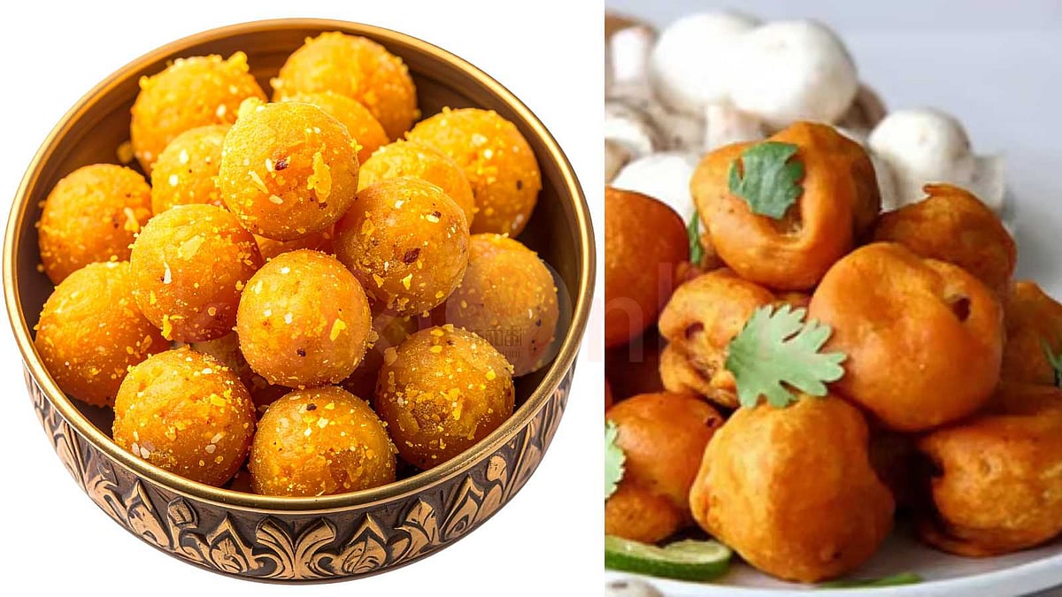 வீட்டிலேயே செய்யலாம் மோத்திசூர் லட்டு & ஸ்பெஷல் காளான் போண்டா!