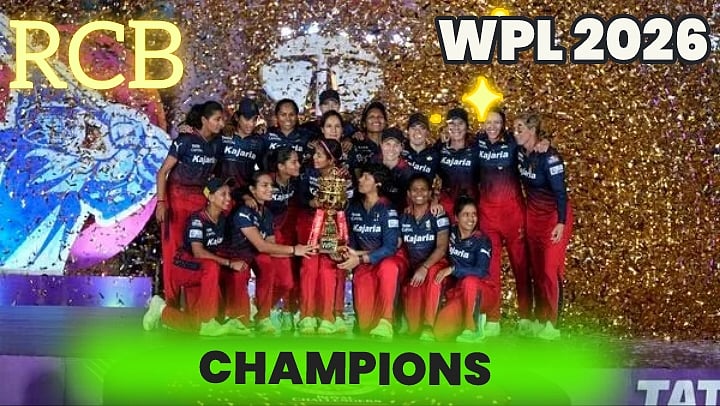 #BREAKING: WPL 2026 - இரண்டாவது முறையாக சாம்பியன் ஆனது RCB.!