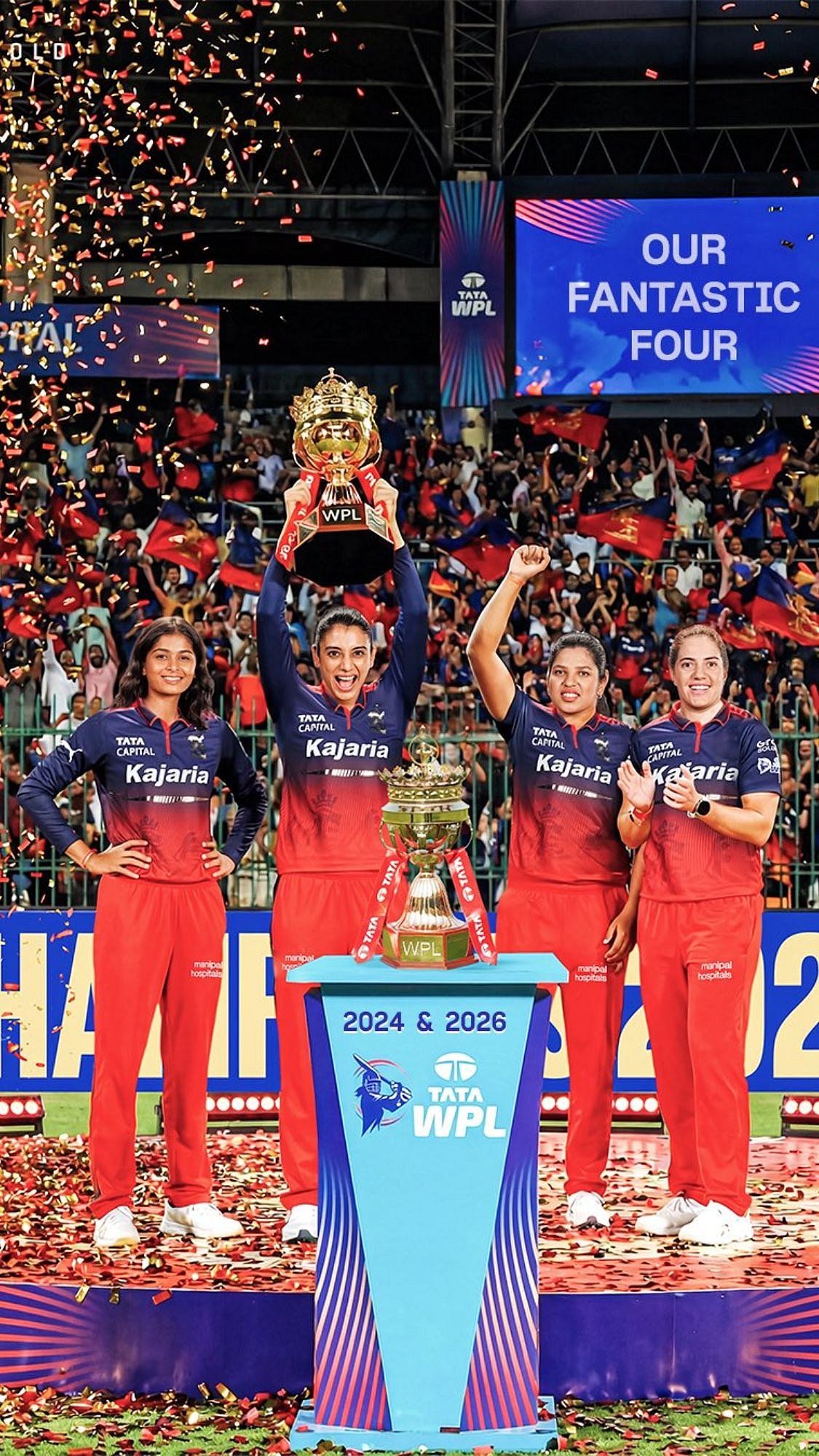 RCB 'ராஜா'வை முந்திய 'ராணி'! 