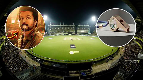 whistles banned in chepauk stadium