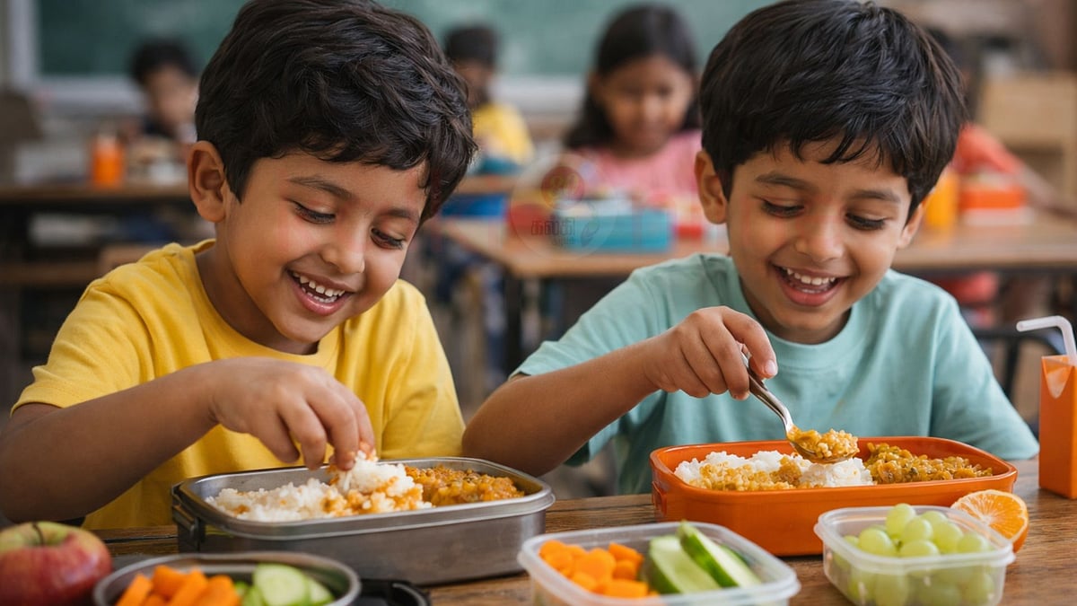 தேசியக் கொடி நிறங்களில் மதிய உணவு! பள்ளி செல்லும் குழந்தைகளுக்கு சத்தும் சுவையும் அவசியம்!        