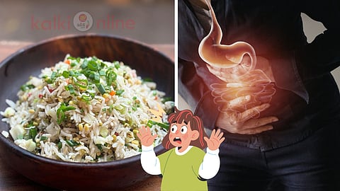 Fried rice and stomach problem