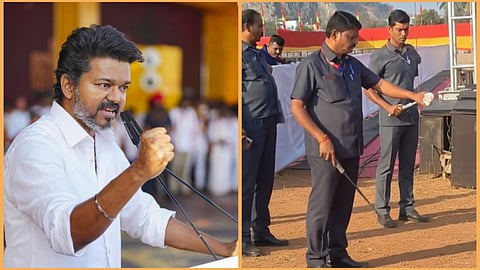 Bomb squad searching in TVK Meeting in Salem