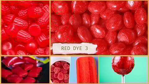 Harmful RED DYE 3 colour used in food items 
