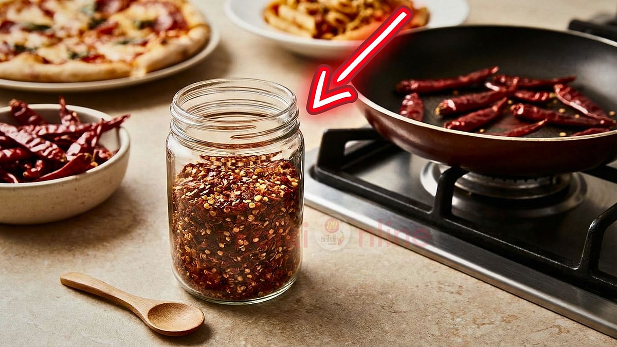 பீட்சா கடைகளில் கிடைக்கும் சில்லி ஃபிளேக்ஸ் ரகசியம் இதுதான்... இனி காசு கொடுத்து வாங்காதீங்க!