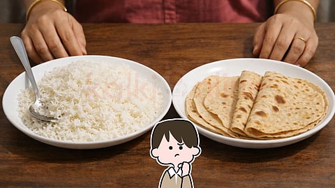 rice and chapati