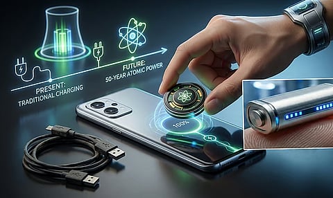 Nuclear Battery gives 50 years power backup