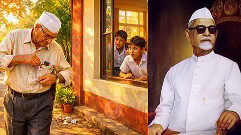 Professor Dr. Zakir Husain teaching cleanliness