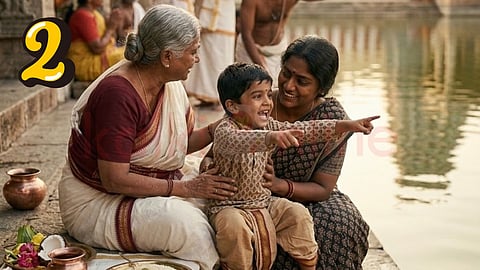 Kothandaraman Aavi - Mom and Daughter with grand son