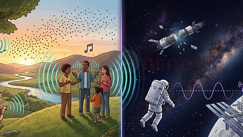 Earth, sound and space