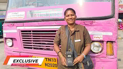 Tirupur first women bus conductor Gokila